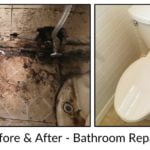 Before and after bathroom rot repair by vincent provenzano