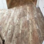 Wood look tile installed by vincent provenzano